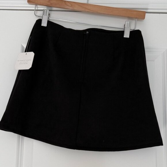 Altar’d State Black Suede Mini Skirt - Picture 5 of 7